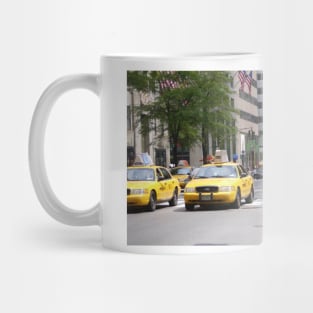 Yellow Cabs on 5th Ave Mug